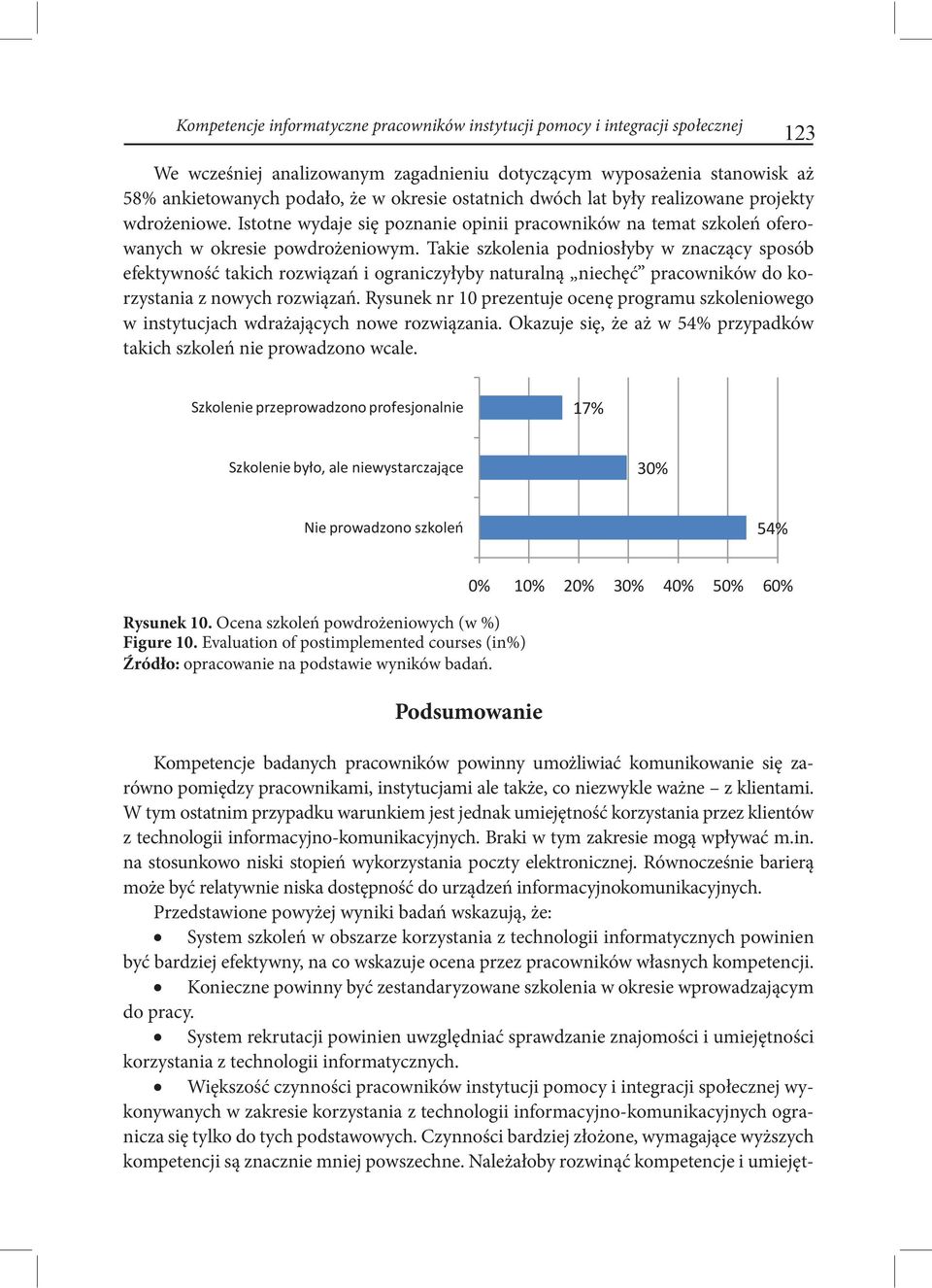 Takie szkolenia podniosłyby w znaczący sposób efektywność takich rozwiązań i ograniczyłyby naturalną niechęć pracowników do korzystania z nowych rozwiązań.