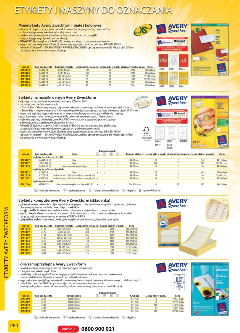 Liczba ark. w opak. Liczba etykiet w opak. ZW5313 L6036-20 25,4 x 10 mm 189 20 3780 58,06 zł/op. ZW5206 L6037-20 25,4 x 10 mm 189 20 3780 58,06 zł/op.