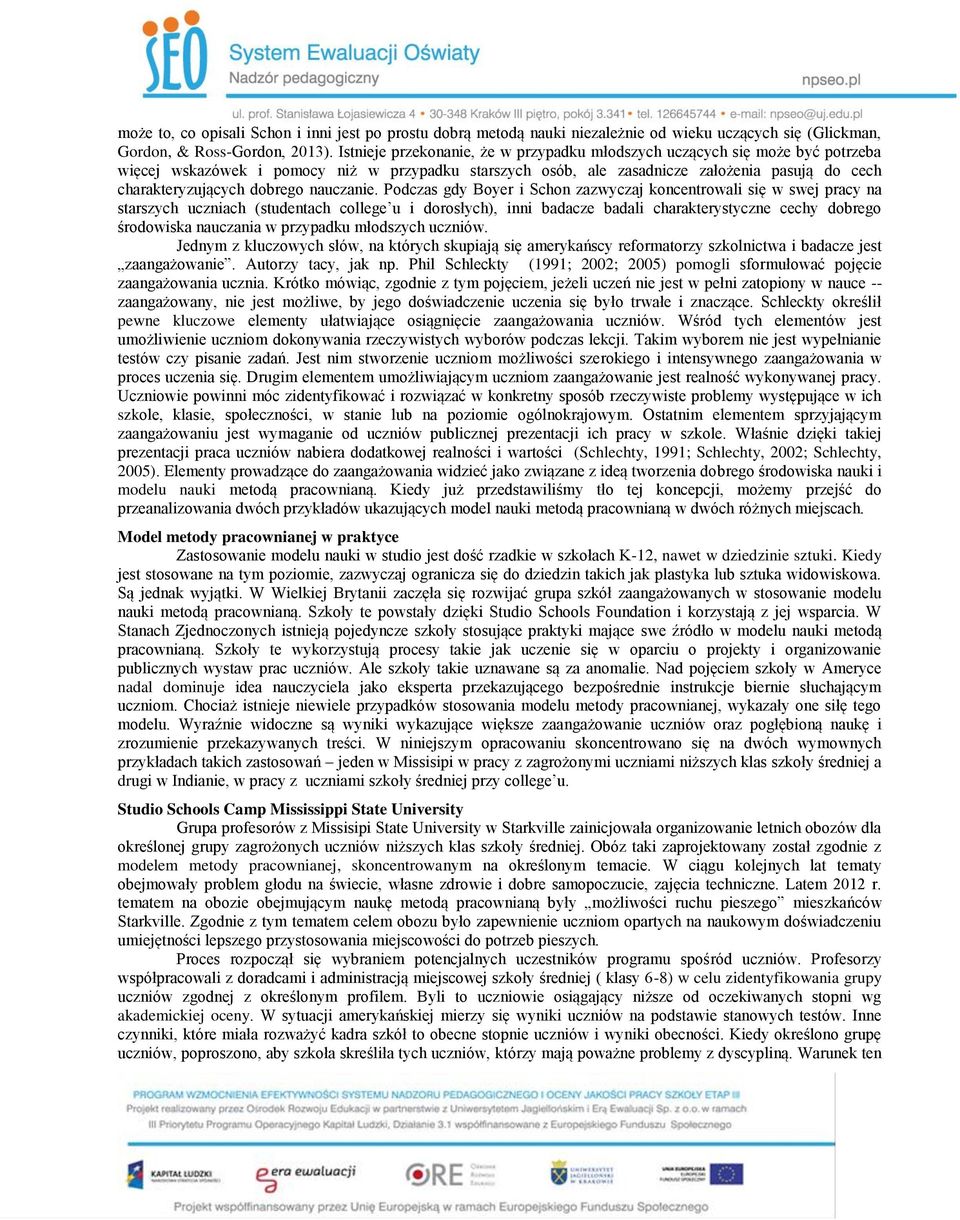 dobrego nauczanie.