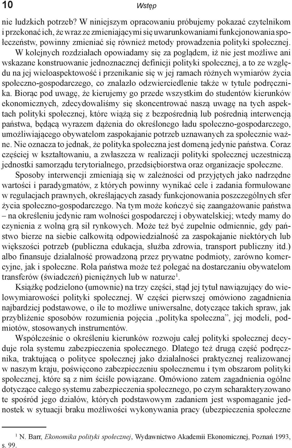 polityki społecznej.