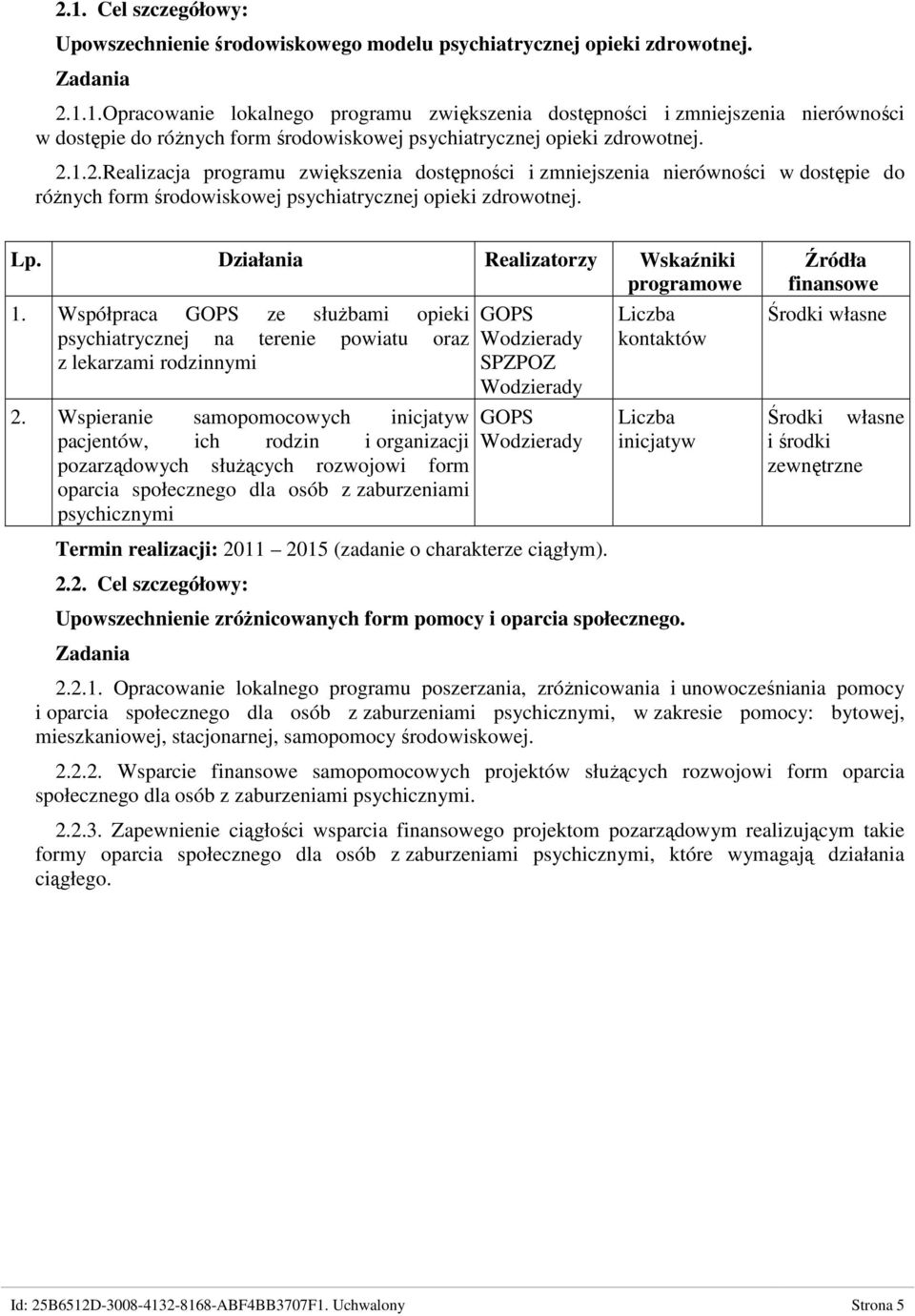 Współpraca ze służbami opieki psychiatrycznej na terenie powiatu oraz z lekarzami rodzinnymi 2.