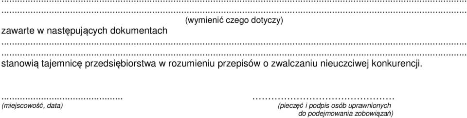 zwalczaniu nieuczciwej konkurencji.