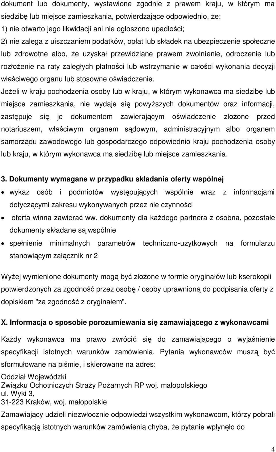 caci wykonania decyzji ciwego organu lub stosowne owiadczenie.
