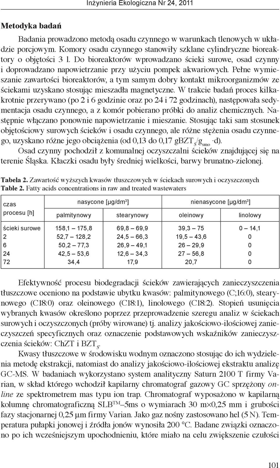 Pełne wymieszanie zawartości bioreaktorów, a tym samym dobry kontakt mikroorganizmów ze ściekami uzyskano stosując mieszadła magnetyczne.