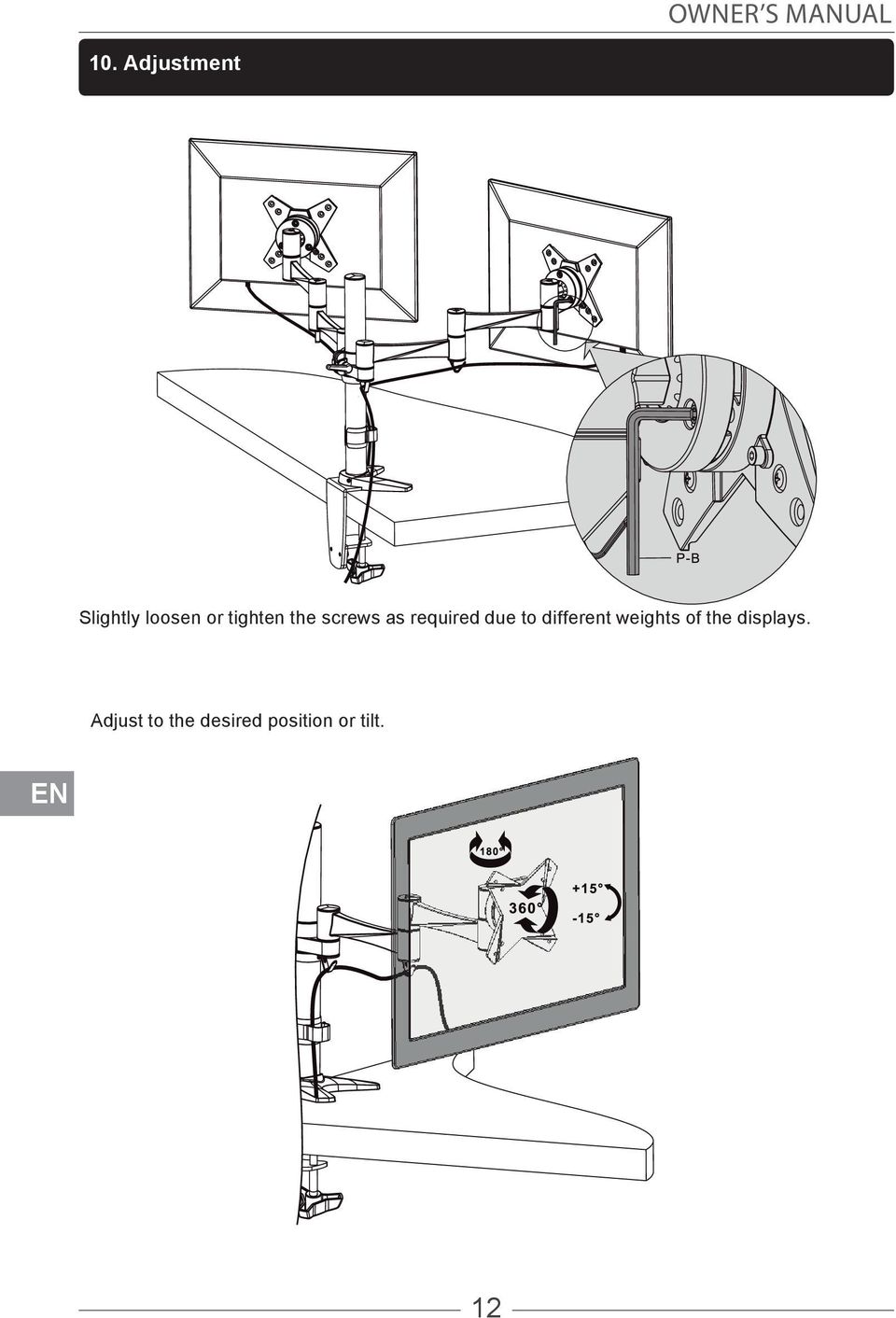 screws as required due to different