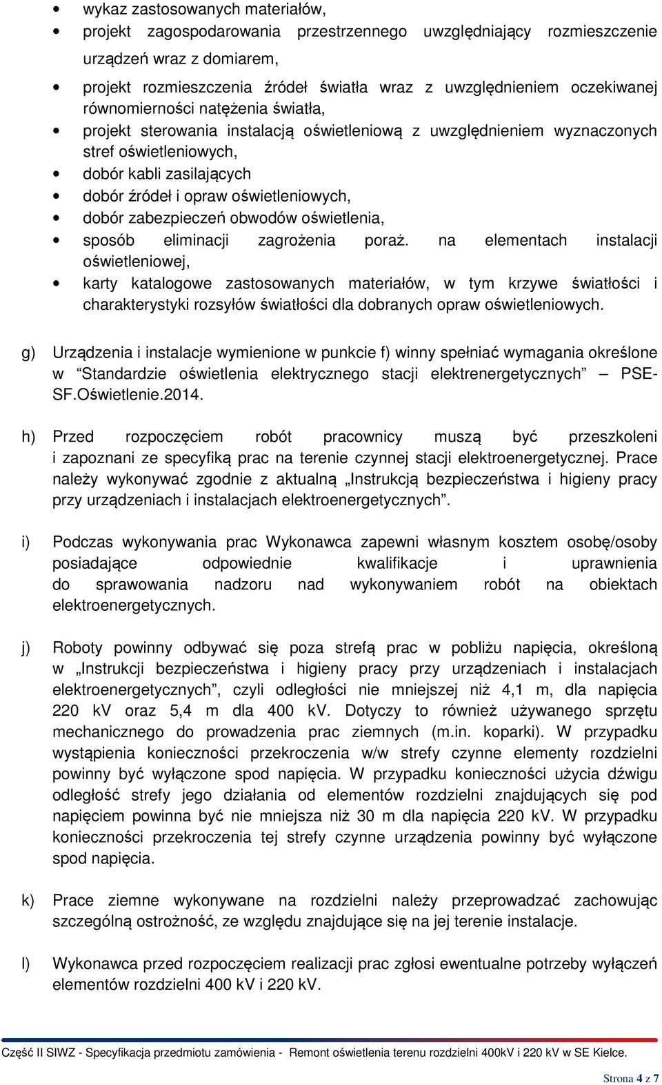 zabezpieczeń obwodów oświetlenia, sposób eliminacji zagrożenia poraż.