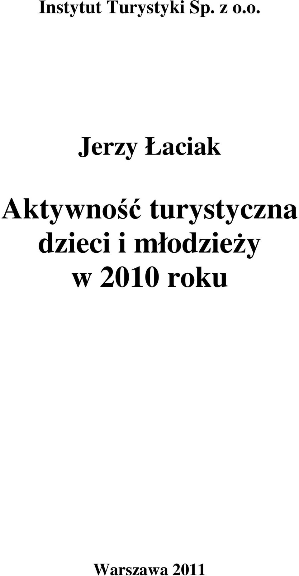 turystyczna dzieci i