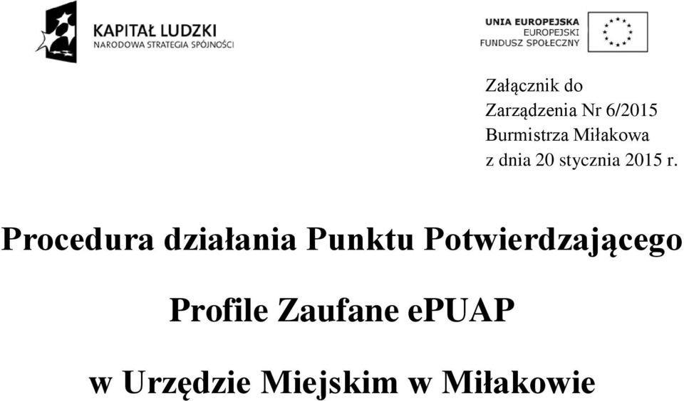 r. Procedura działania Punktu