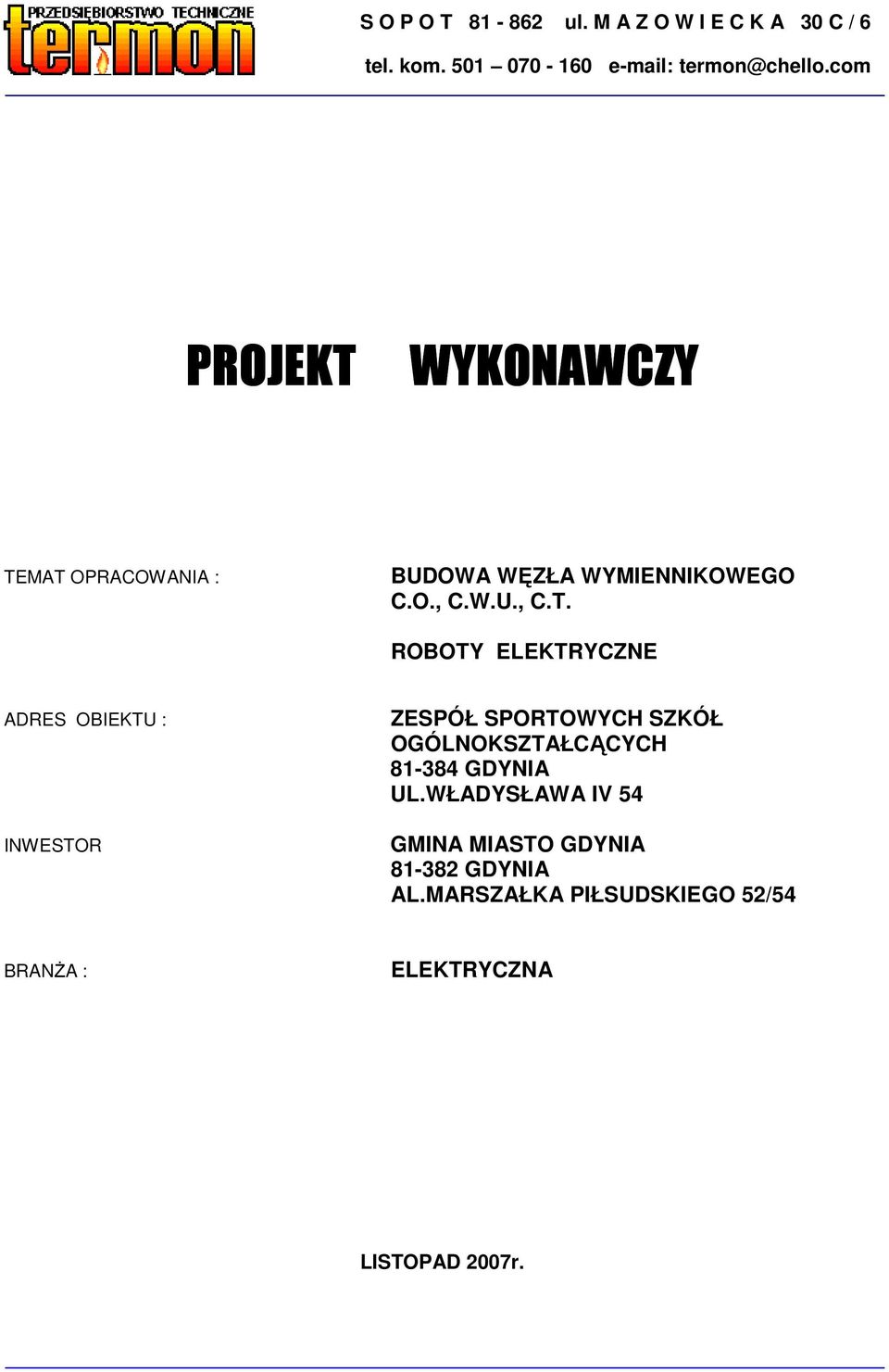 WYKONAWCZY TE