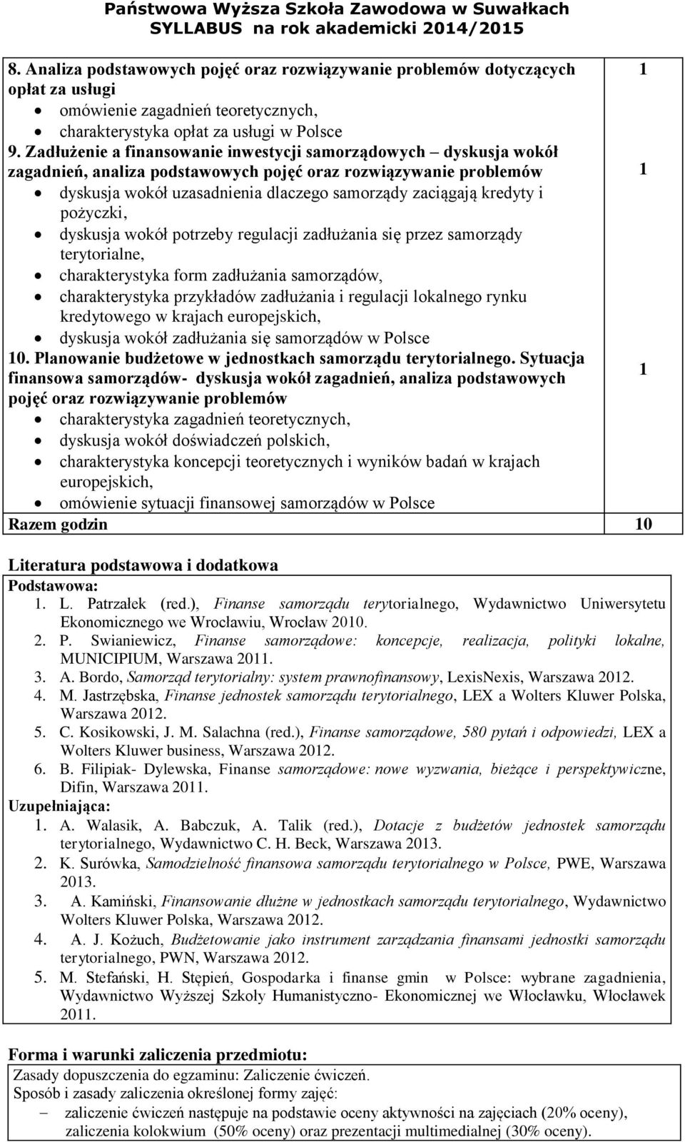 pożyczki, dyskusja wokół potrzeby regulacji zadłużania się przez samorządy terytorialne, charakterystyka form zadłużania samorządów, charakterystyka przykładów zadłużania i regulacji lokalnego rynku