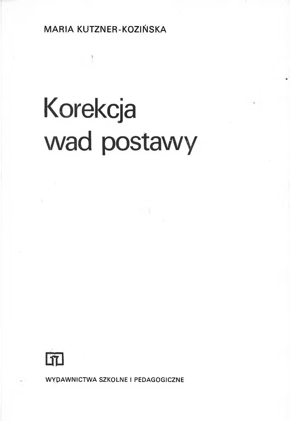 Korekcja wad postawy