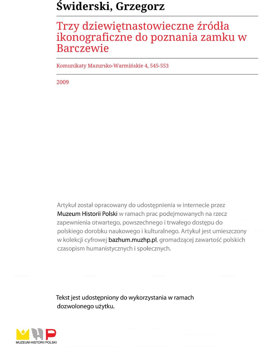 ikonograficzne do poznania zamku w
