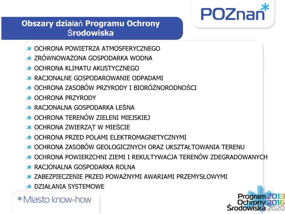 ZIELENI MIEJSKIEJ OCHRONA ZWIERZĄT W MIEŚCIE OCHRONA PRZED POLAMI ELEKTROMAGNETYCZNYMI OCHRONA ZASOBÓW GEOLOGICZNYCH ORAZ UKSZTAŁTOWANIA TERENU