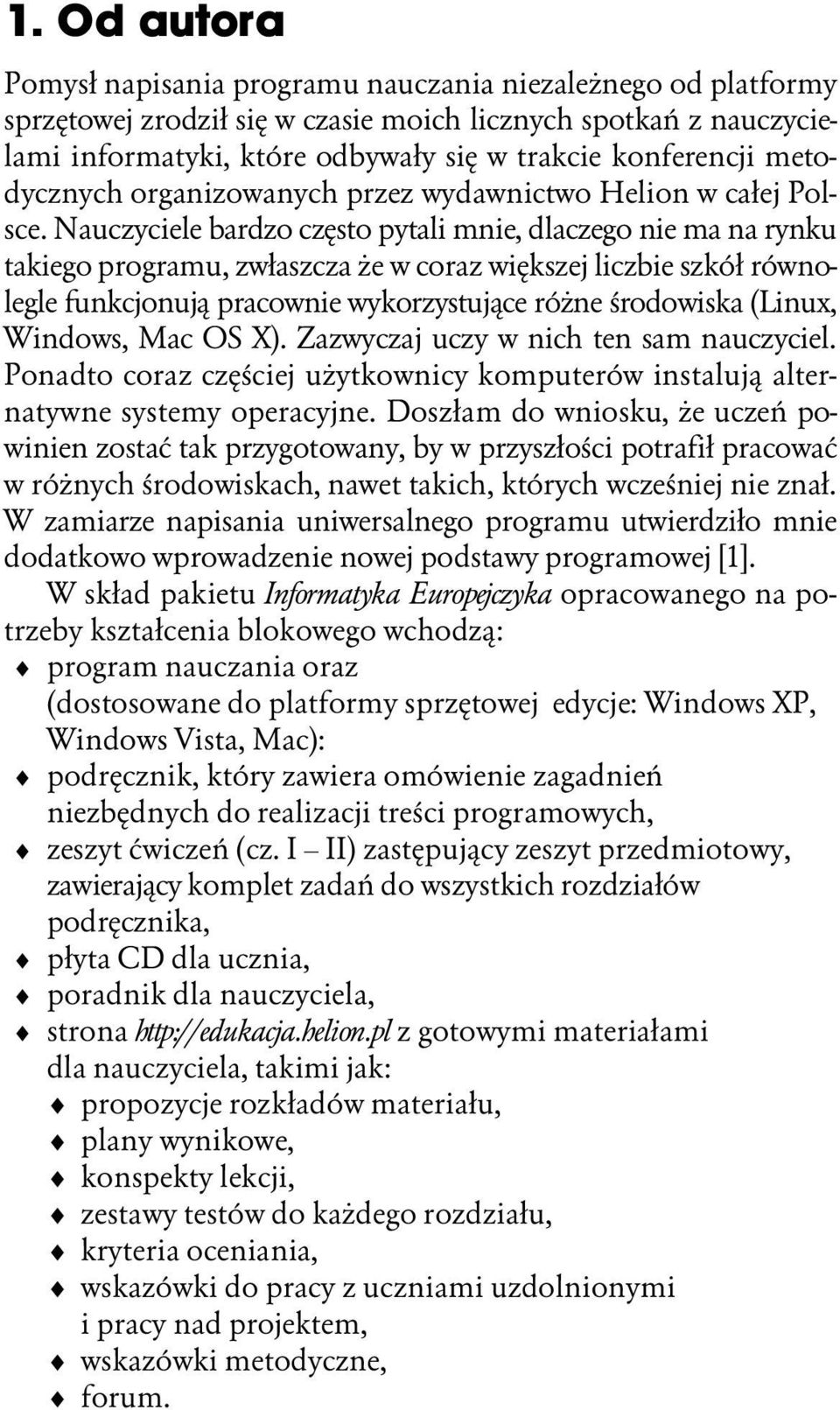 metodycznych organizowanych przez wydawnictwo Helion w ca ej Polsce.