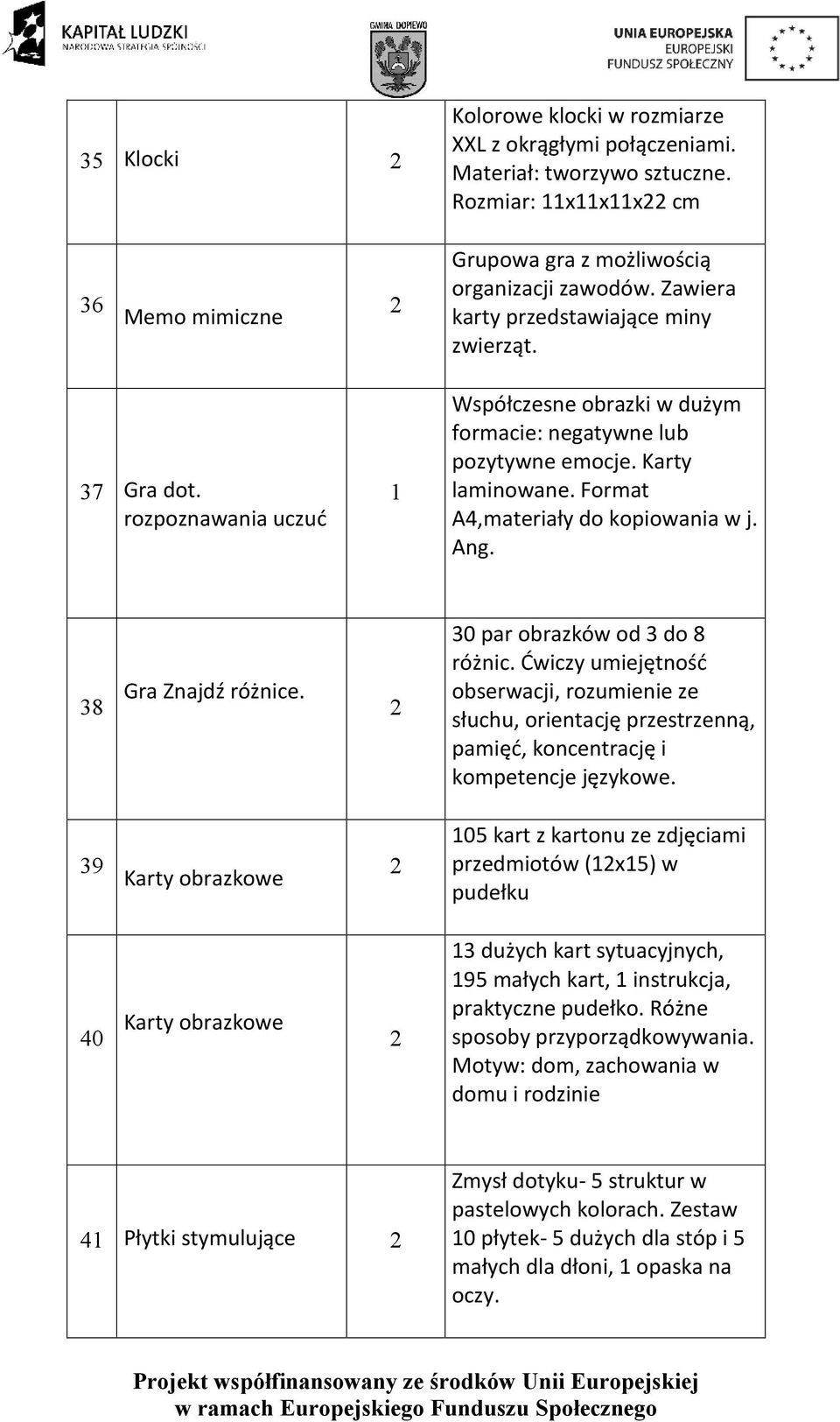 Format A4,materiały do kopiowania w j. Ang. 38 Gra Znajdź różnice. 39 Karty obrazkowe 40 Karty obrazkowe 30 par obrazków od 3 do 8 różnic.