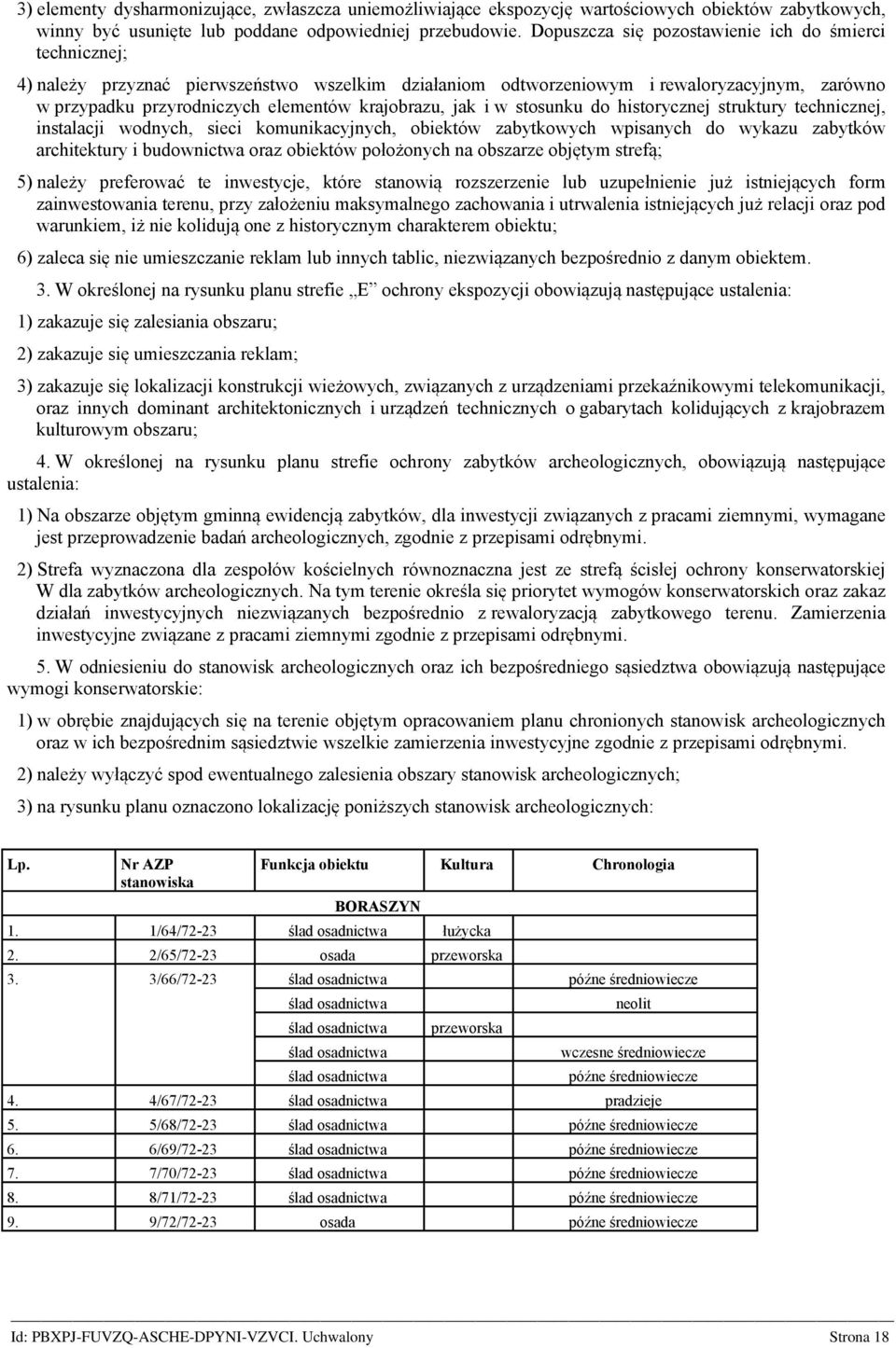 krajobrazu, jak i w stosunku do historycznej struktury technicznej, instalacji wodnych, sieci komunikacyjnych, obiektów zabytkowych wpisanych do wykazu zabytków architektury i budownictwa oraz