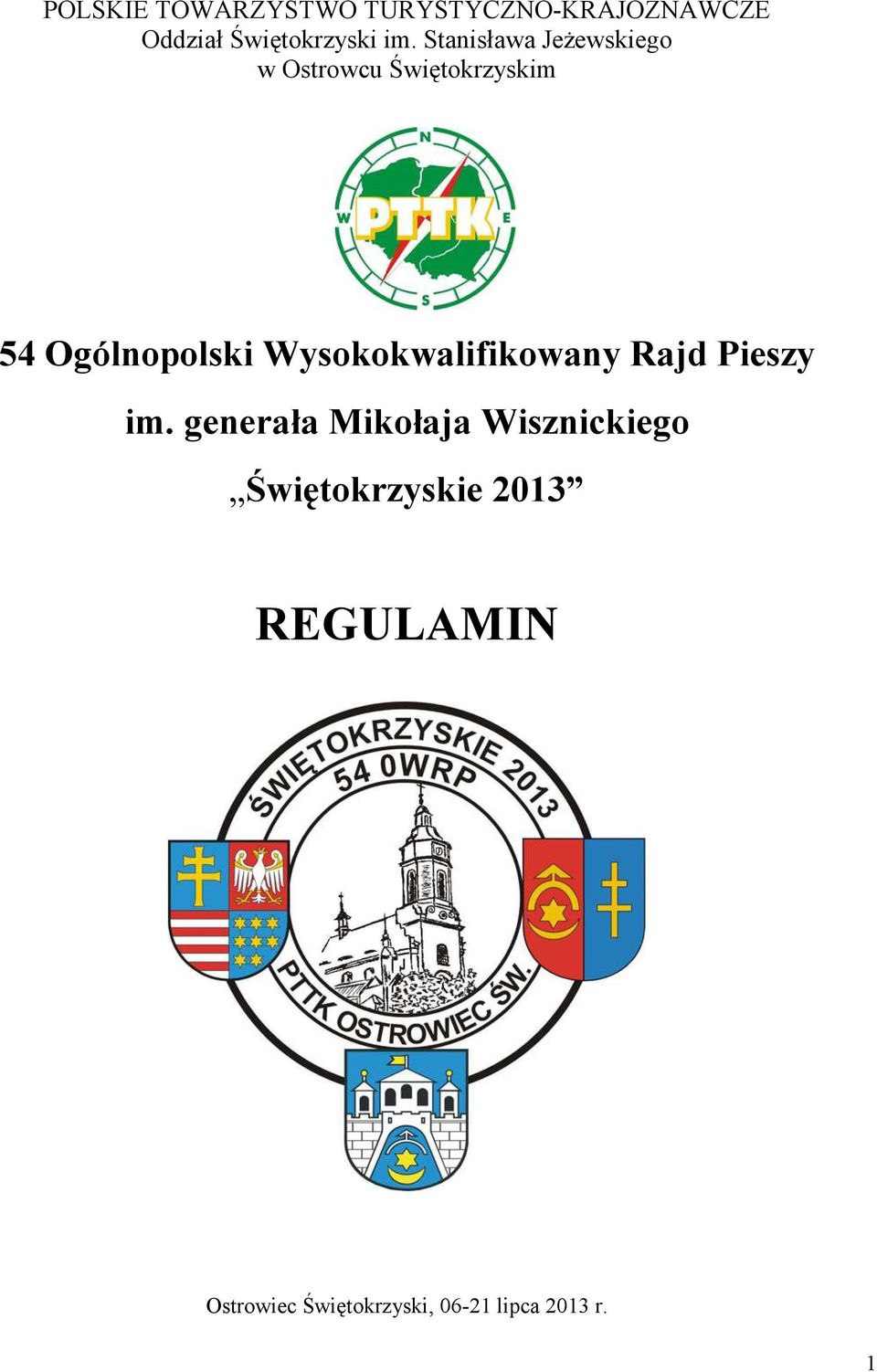 Wysokokwalifikowany Rajd Pieszy im.