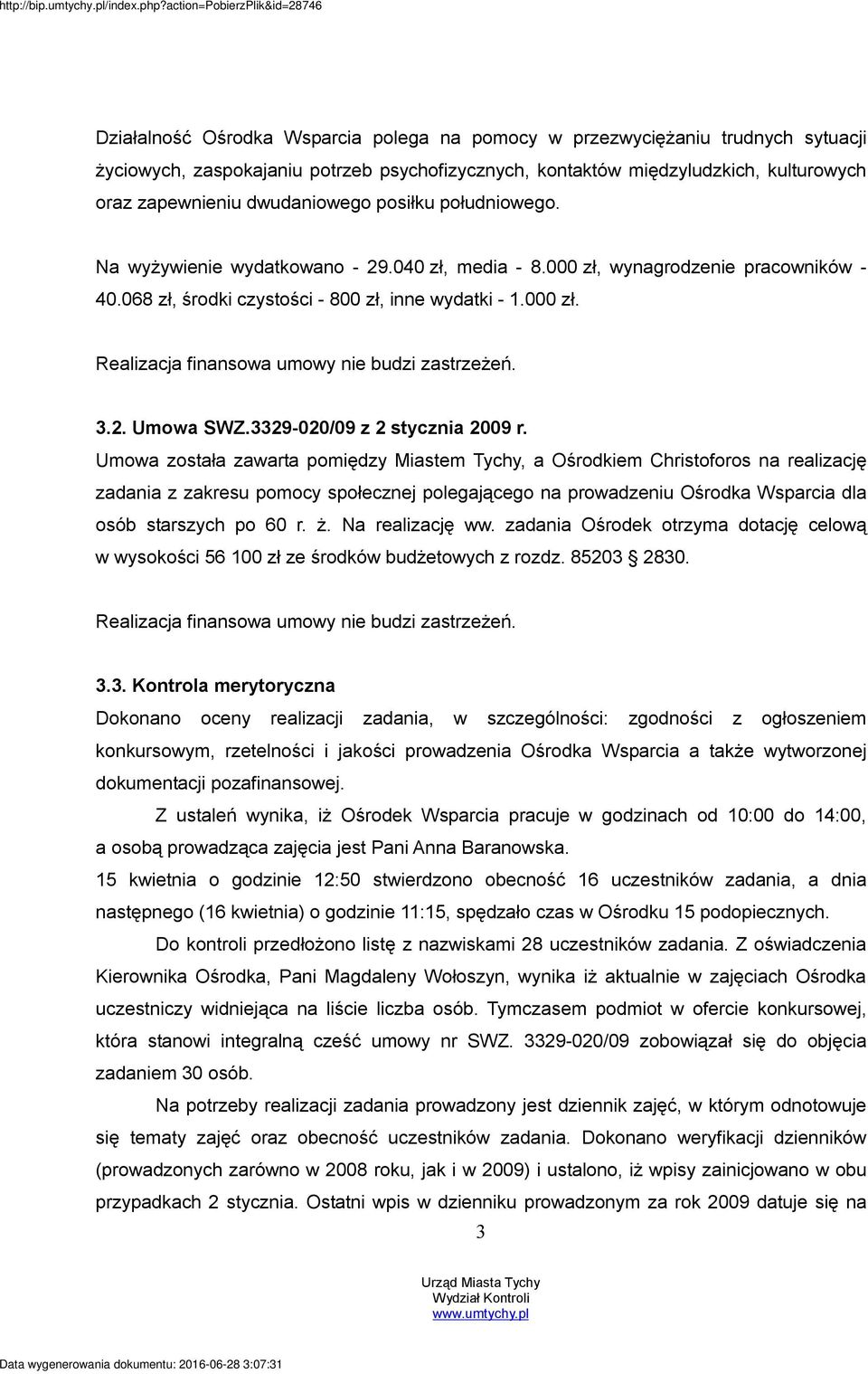3.2. Umowa SWZ.3329-020/09 z 2 stycznia 2009 r.