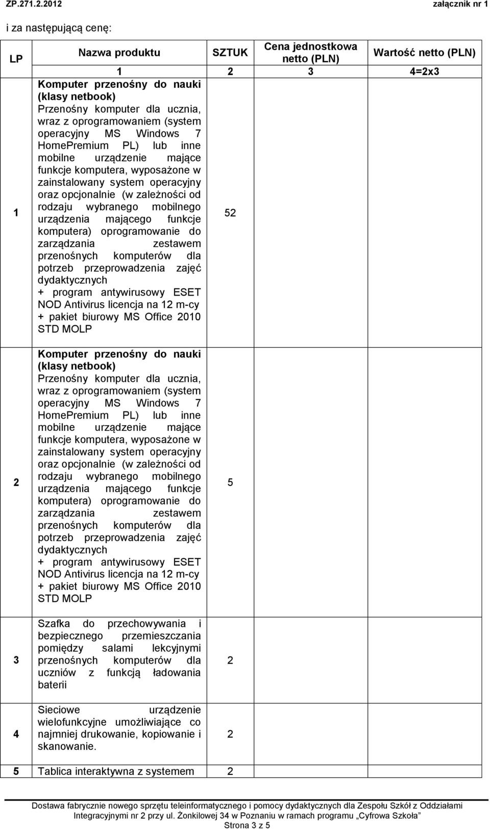 oprogramowaniem (system funkcje komputera, wyposażone w zainstalowany system operacyjny oraz opcjonalnie (w zależności od rodzaju wybranego mobilnego urządzenia mającego funkcje 5 komputera)