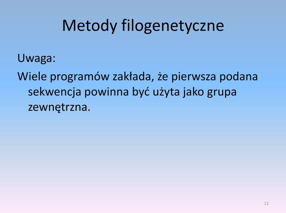 podana sekwencja powinna