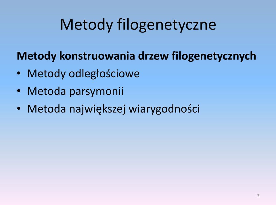 odległościowe Metoda