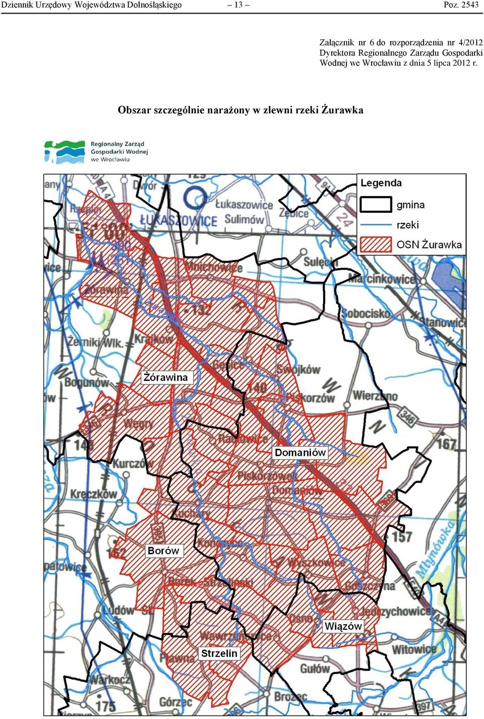 Regionalnego Zarządu Gospodarki Wodnej we Wrocławiu z dnia