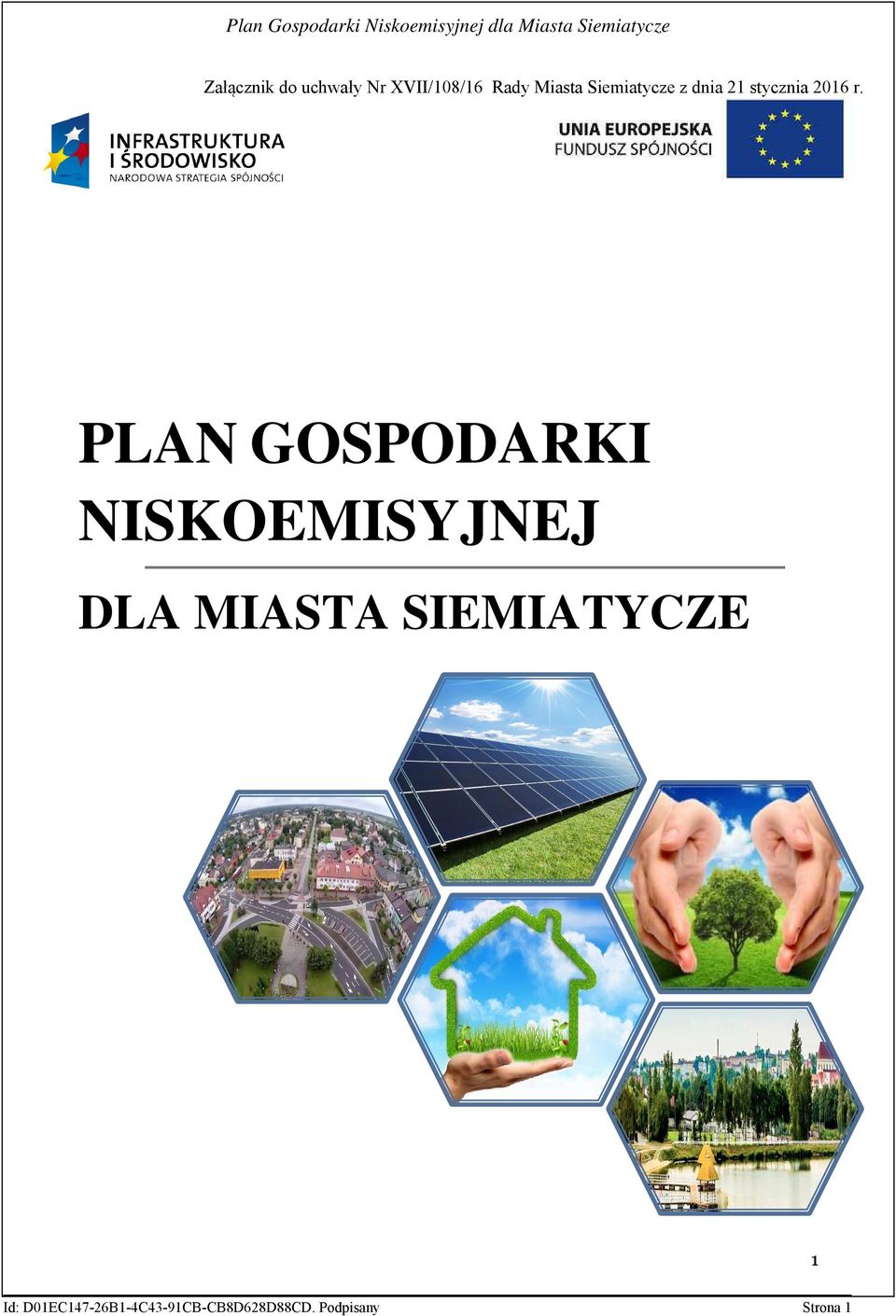 PLAN GOSPODARKI NISKOEMISYJNEJ DLA MIASTA
