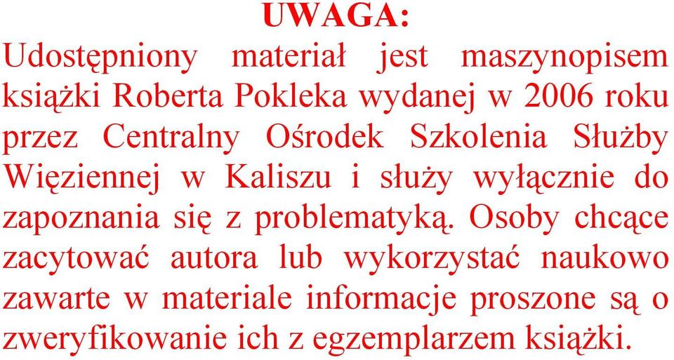 do zapoznania się z problematyką.