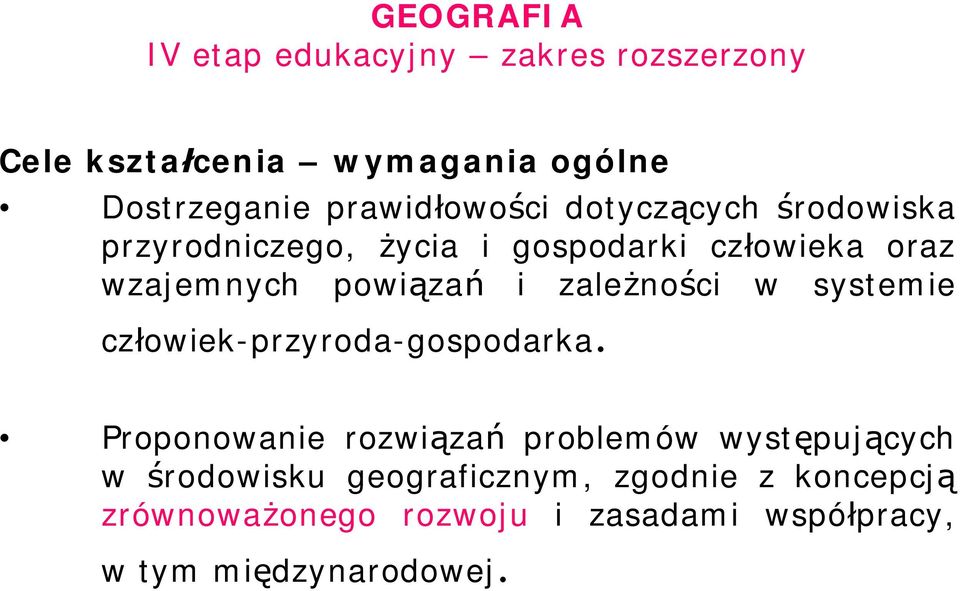 no ci w systemie cz owiek-przyroda-gospodarka.