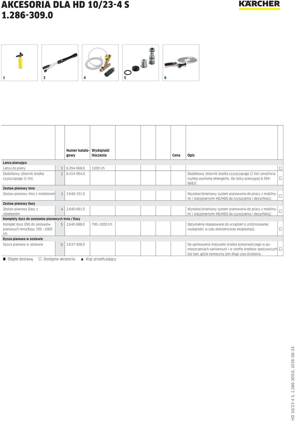 0 Wysokociśnieniowy system pianowania do pracy z mobilnymi i stacjonarnymi HD/HDS do czyszczenia i dezynfekcji.