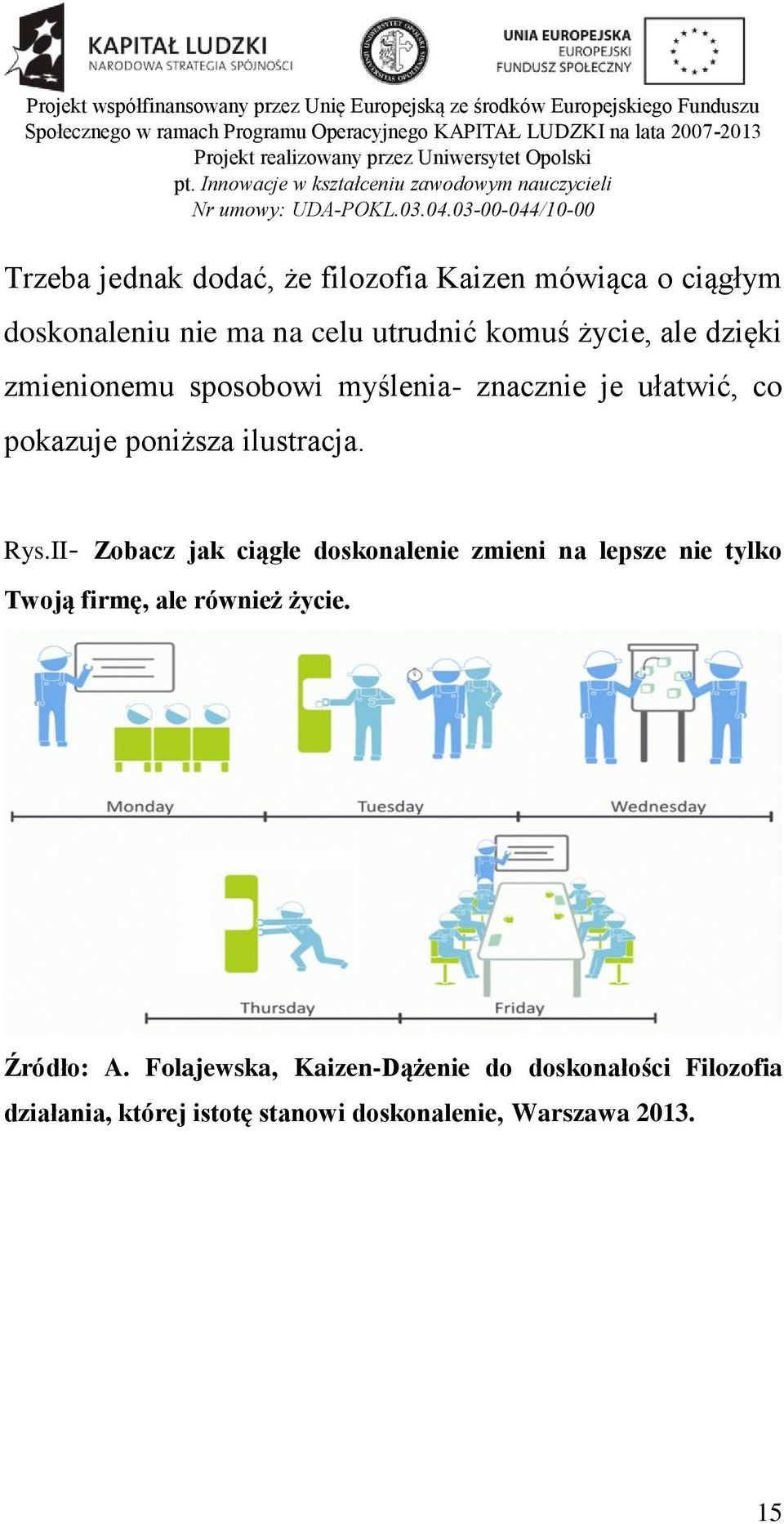 II- Zobacz jak ciągłe doskonalenie zmieni na lepsze nie tylko Twoją firmę, ale również życie. Źródło: A.