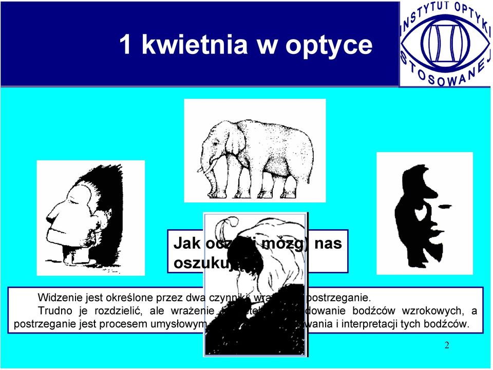 Trudno je rozdzielić, ale wrażenie to detekcja i kodowanie bodźców