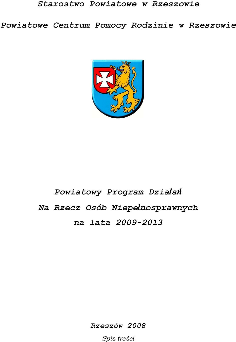 Powiatowy Program Działań Na Rzecz Osób