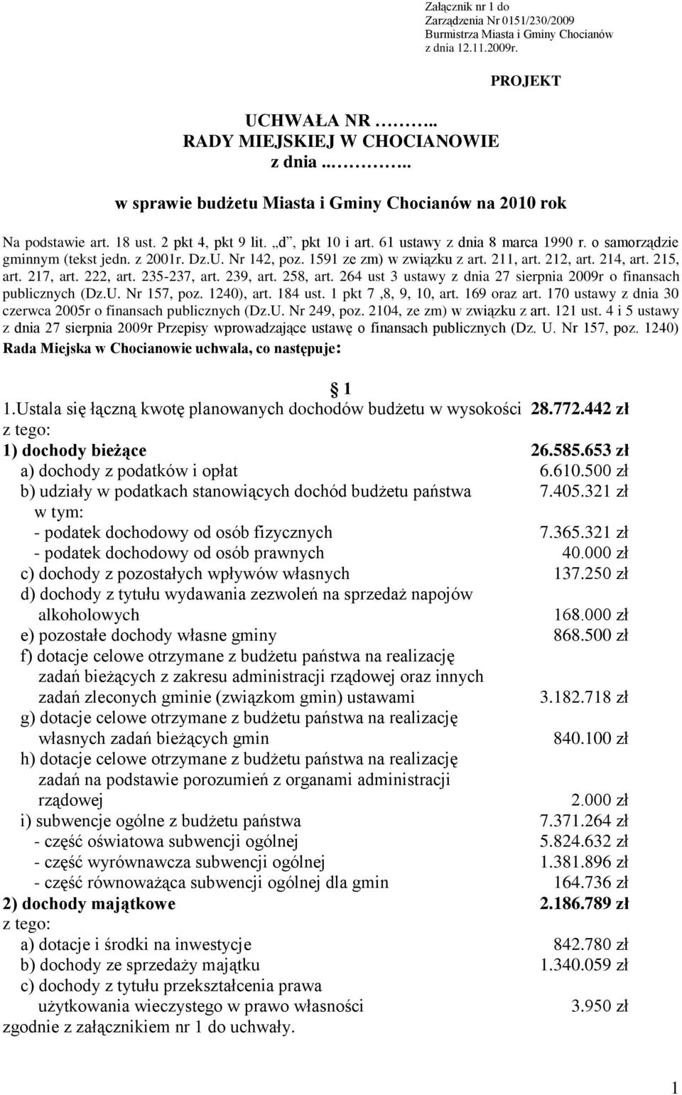 z 2001r. Dz.U. Nr 142, poz. 1591 ze zm) w związku z art. 211, art. 212, art. 214, art. 215, art. 217, art. 222, art. 235-237, art. 239, art. 258, art.