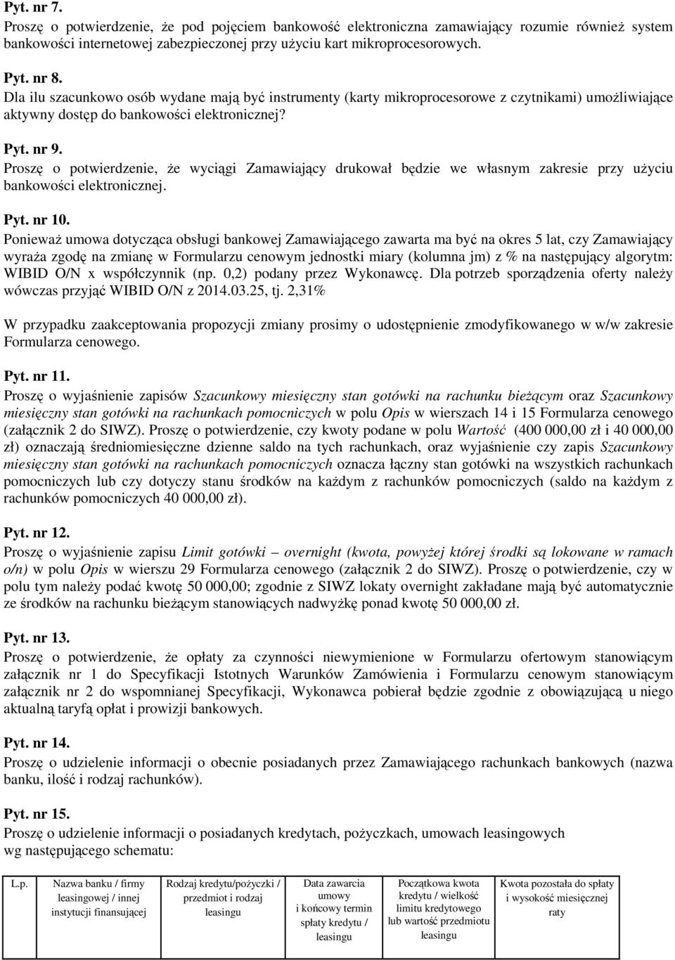 Proszę o potwierdzenie, że wyciągi Zamawiający drukował będzie we własnym zakresie przy użyciu bankowości elektronicznej. Pyt. nr 10.