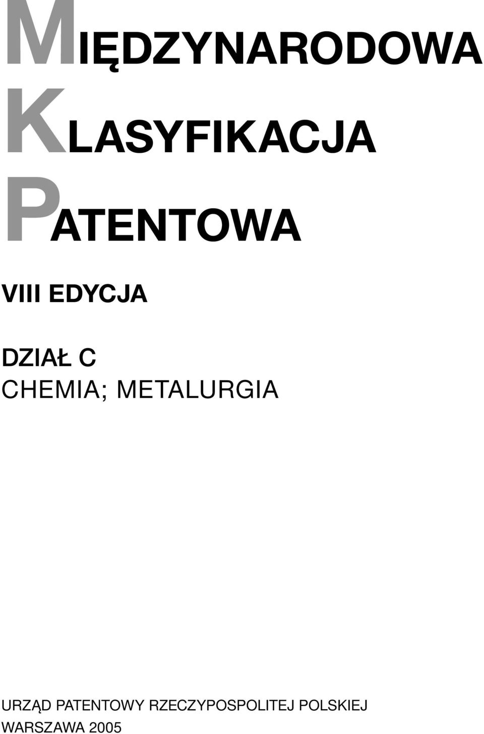 CHEMIA; METALURGIA URZĄD