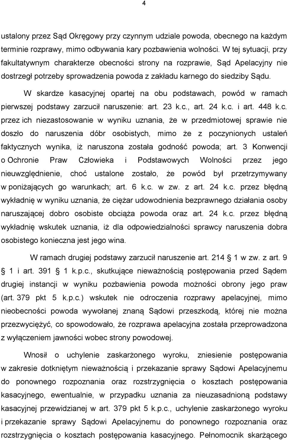 W skardze kasacy