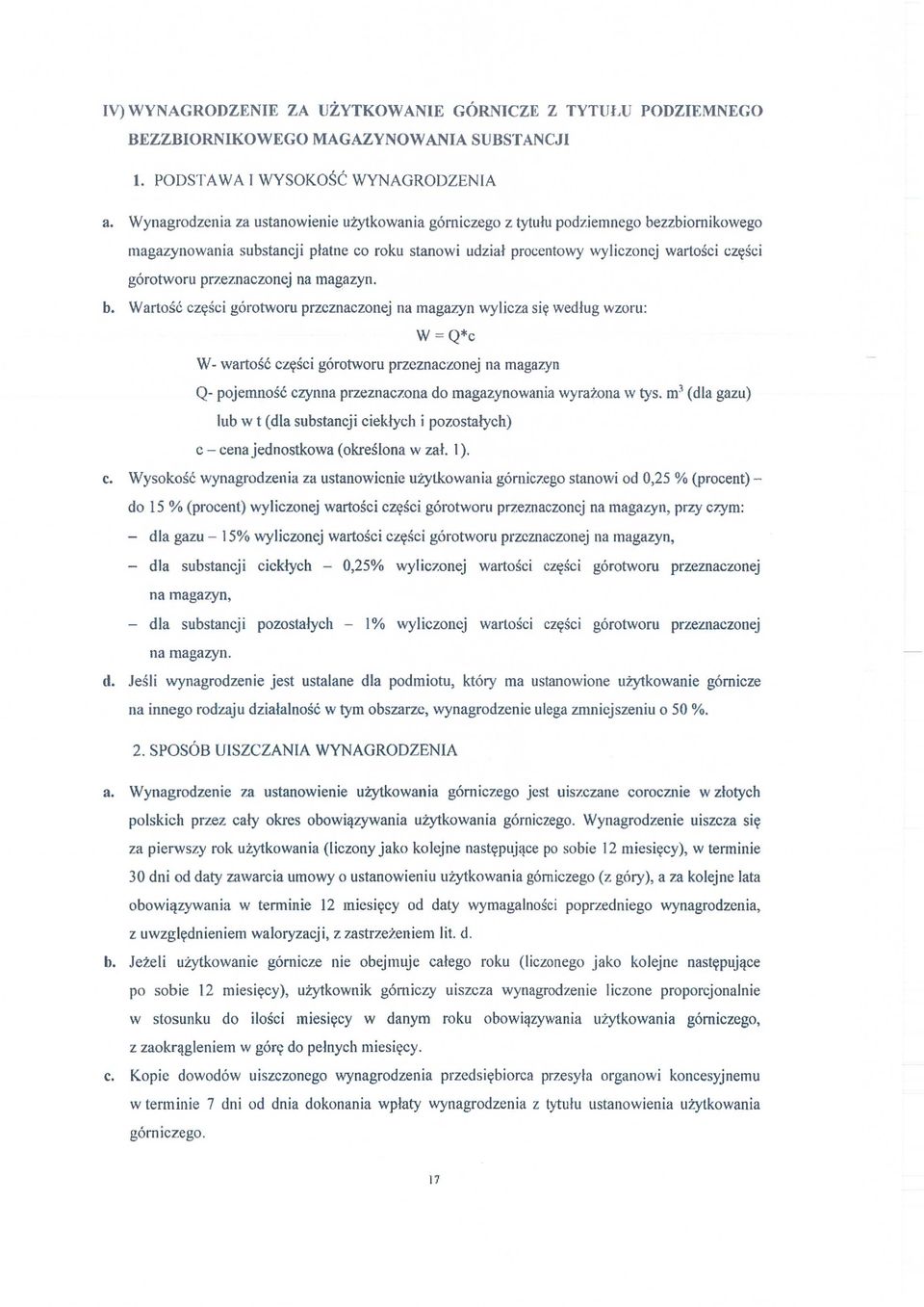 przeznaczonej na magazyn. b.