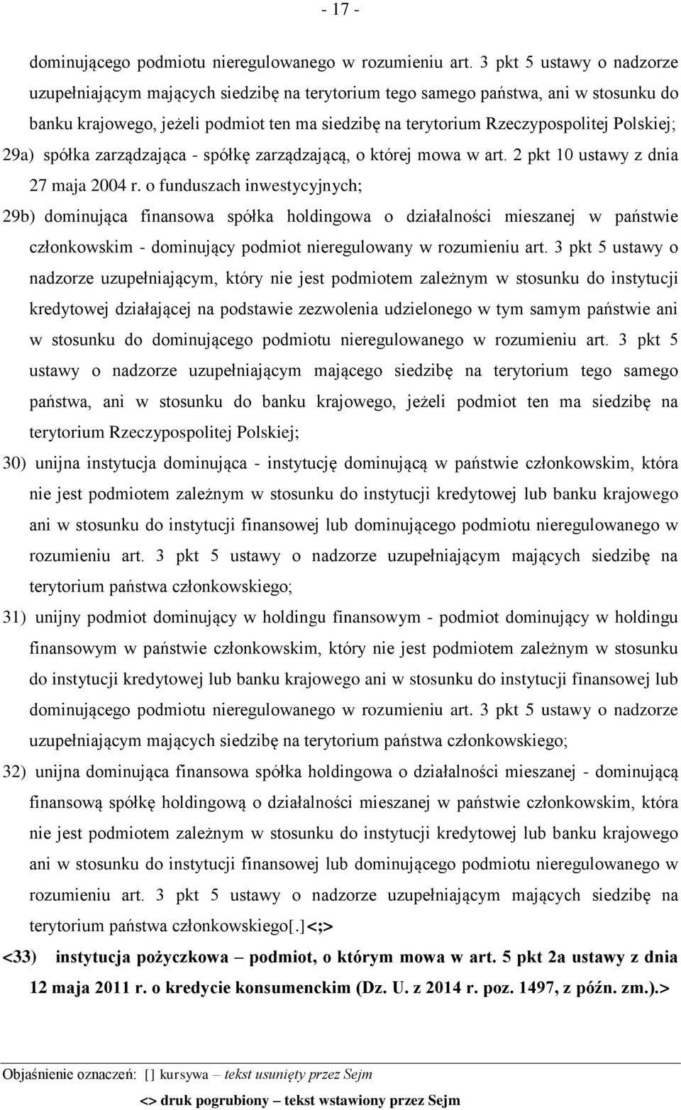 Polskiej; 29a) spółka zarządzająca - spółkę zarządzającą, o której mowa w art. 2 pkt 10 ustawy z dnia 27 maja 2004 r.