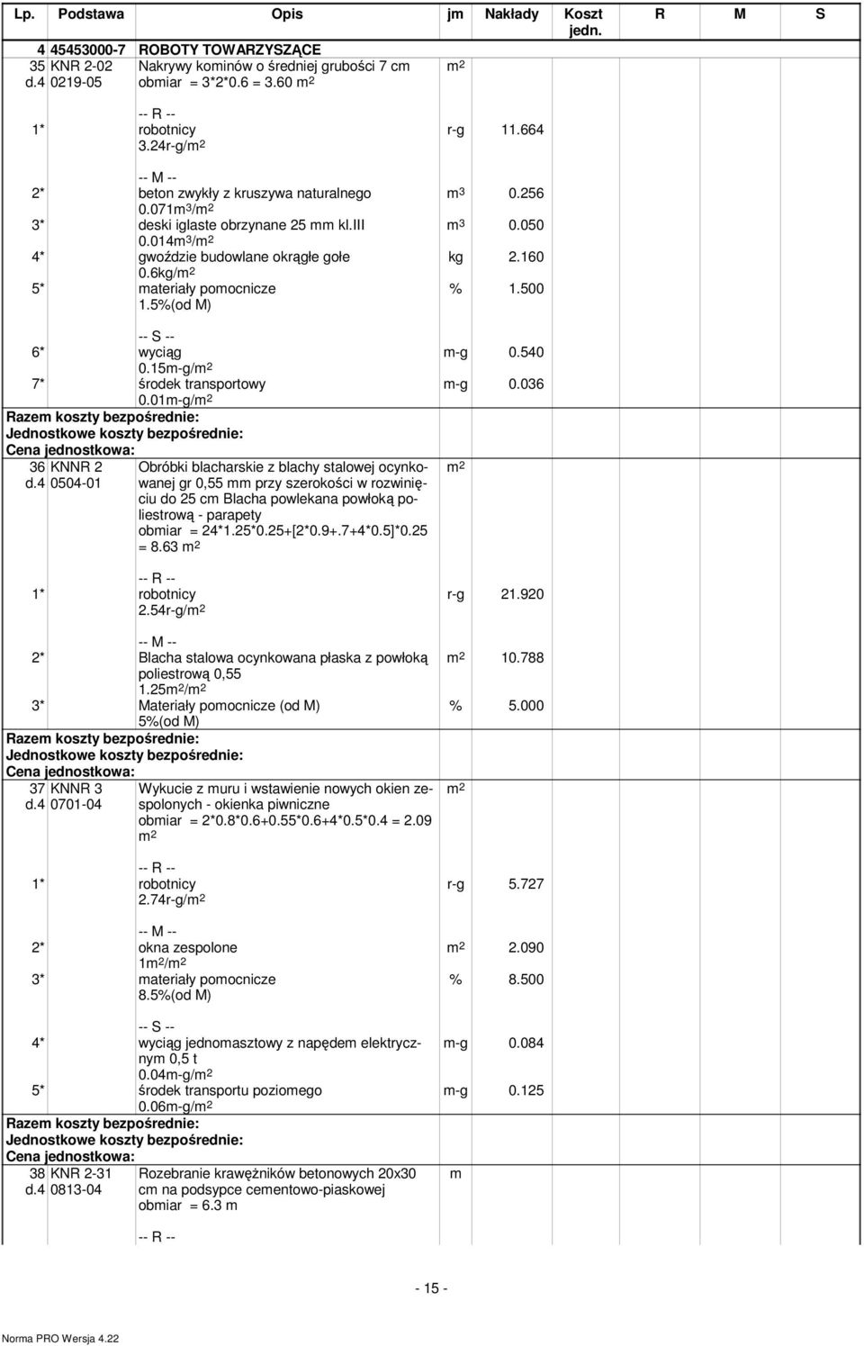 036 6* wyciąg 0.15-g/ 7* środek transportowy 0.01-g/ 36 d.