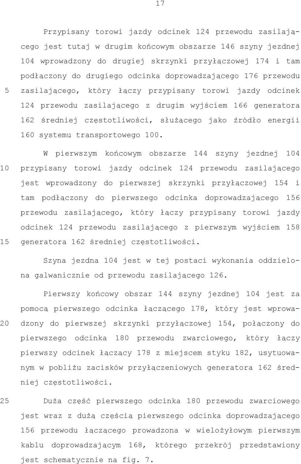 jako źródło energii 160 systemu transportowego 100.