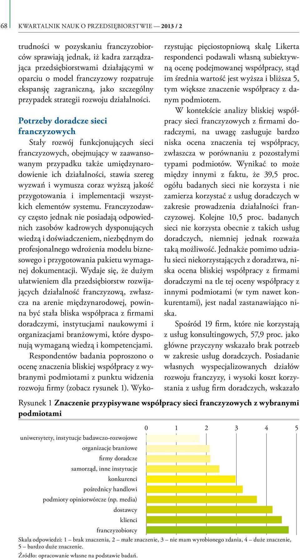 Potrzeby doradcze sieci franczyzowych Stały rozwój funkcjonujących sieci franczyzowych, obejmujący w zaawansowanym przypadku także umiędzynarodowienie ich działalności, stawia szereg wyzwań i wymusza