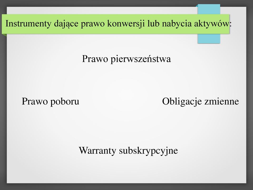 Prawo pierwszeństwa Prawo poboru