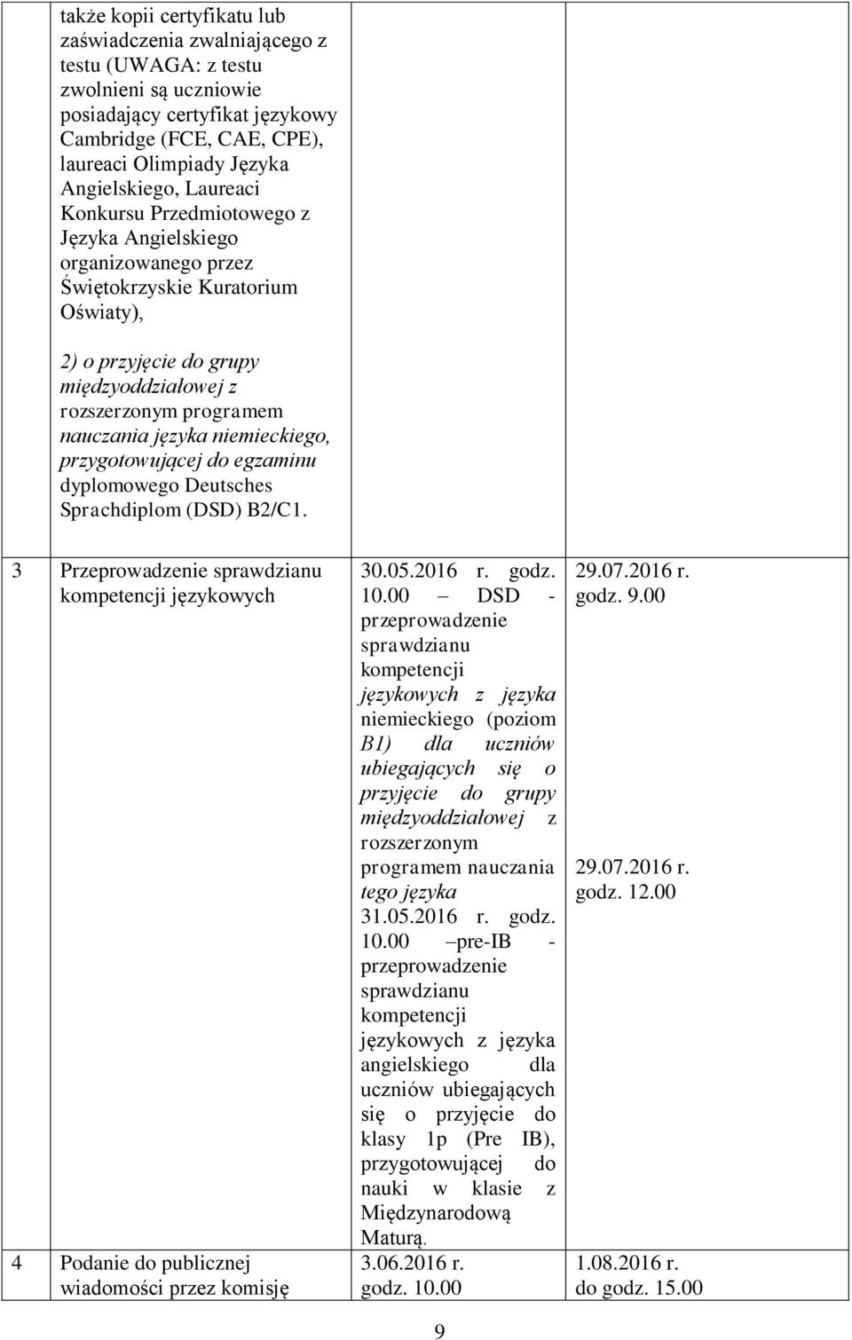 nauczania języka niemieckiego, przygotowującej do egzaminu dyplomowego Deutsches Sprachdiplom (DSD) B2/C1.