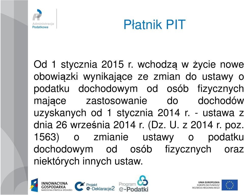 osób fizycznych mające zastosowanie do dochodów uzyskanych od 1 stycznia 2014 r.