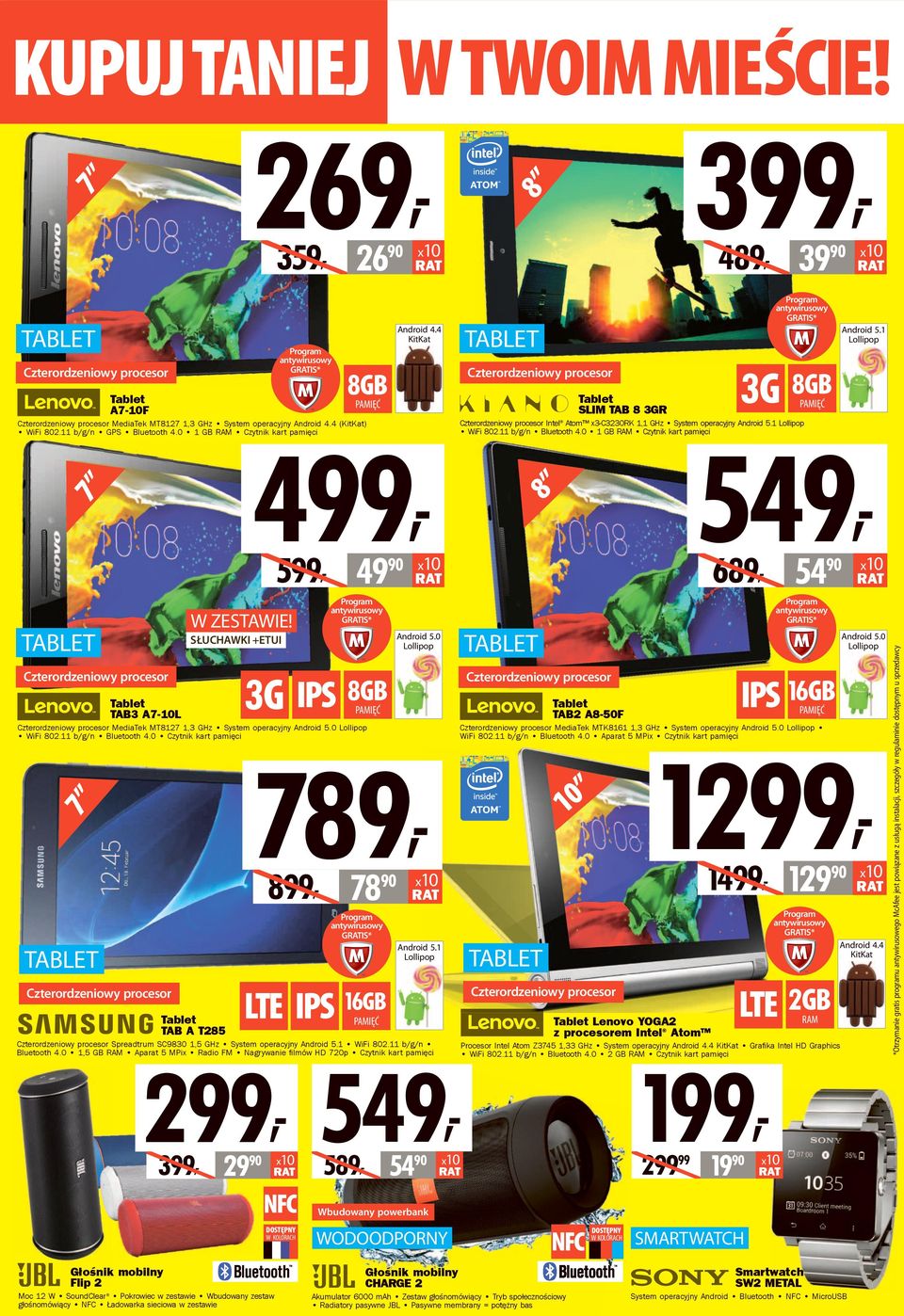 0 IPS 16GB Tablet TB2 8-50F PMIĘĆ PMIĘĆ MediaTek MTK8161 1,3 GHz System operacyjny ndroid 5.0 WiFi 802.11 b/g/n Bluetooth 4.0 parat 5 MPix Czytnik kart pamięci 789, 8, 78 90 10 12, 14, 120 ndroid 5.