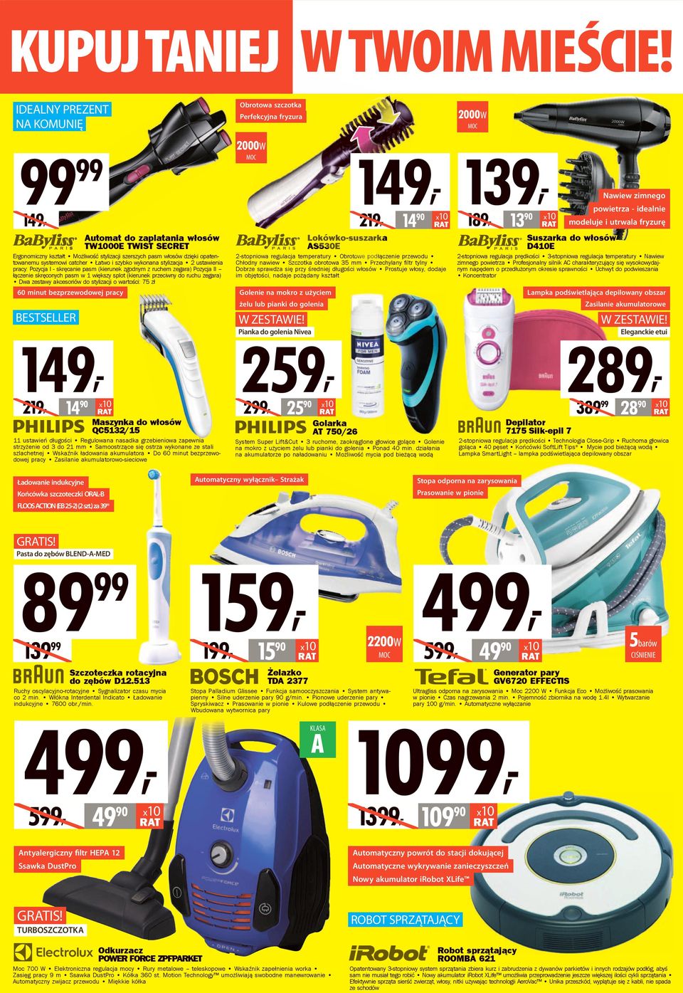 TWIST SECRET Ergonomiczny kształt Możliwość stylizacji szerszych pasm włosów dzięki opatentowanemu systemowi catcher Łatwo i szybko wykonana stylizacja 2 ustawienia pracy: Pozycja I - skręcanie pasm