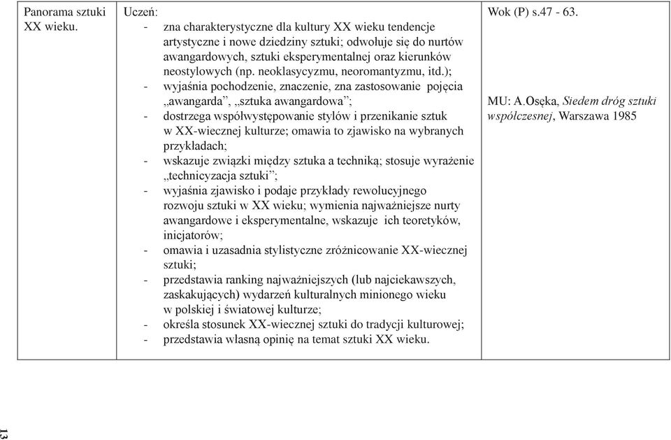 neoklasycyzmu, neoromantyzmu, itd.
