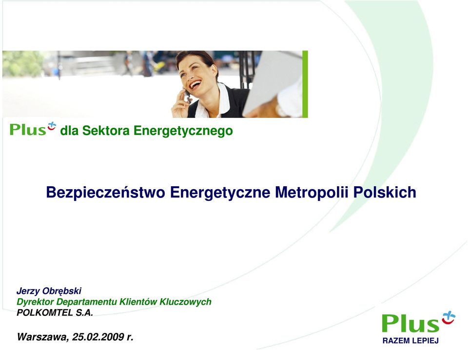 Obrębski Dyrektor Departamentu Klientów