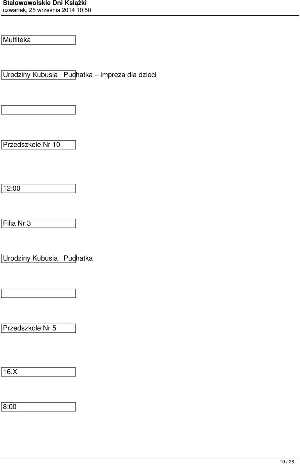 Przedszkole Nr 10 12:00 Urodziny